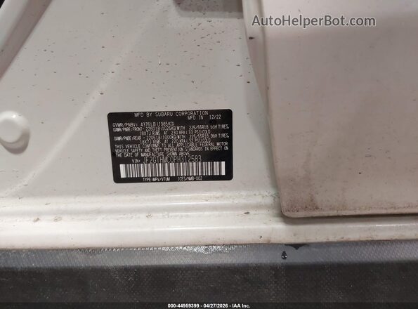 JF2GTHMC0PH312583 2023 SUBARU CROSSTREK White Engine compartment view