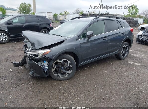 JF2GTHMC5NH274846 2022 SUBARU CROSSTREK Gray Առջևի ձախ երեք քառորդ տեսարան