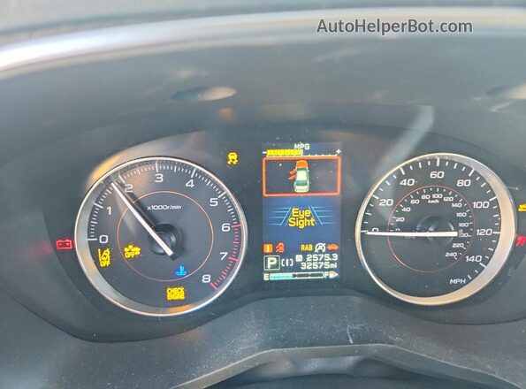 JF2GTHMC5P8326995 2023 SUBARU CROSSTREK White Vista del cuadro de instrumentos