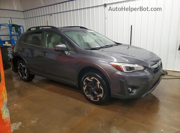 JF2GTHMCXM8236480 2021 SUBARU CROSSTREK Серый Передняя правая четверть