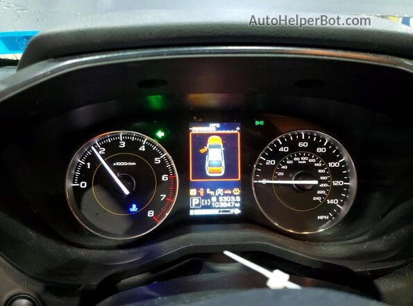 JF2GTHSC1MH391325 2021 SUBARU CROSSTREK Серый Вид щитка приборов