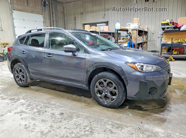 JF2GTHSC1MH391325 2021 SUBARU CROSSTREK Серый Передняя правая четверть