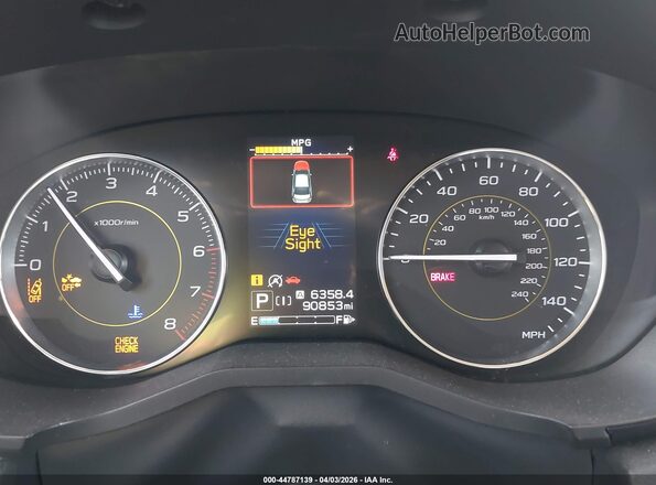 JF2GTHSC2MH213150 2021 SUBARU CROSSTREK Gray Widok tylnych siedzeń