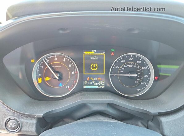 JF2GTHSC2NH237580 2022 SUBARU CROSSTREK Blue Widok zestawu wskaźników