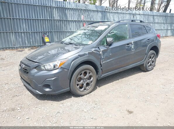 JF2GTHSC9NH217858 2022 SUBARU CROSSTREK Gray Przód lewy