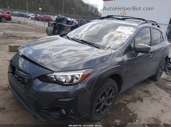 JF2GTHSC9NH277767 2022 SUBARU CROSSTREK Серый Передняя левая четверть