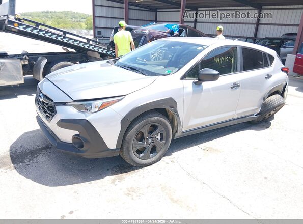 JF2GUABC1S8250983 2025 SUBARU CROSSTREK Gray წინა მარცხენა ხედი სამი მეოთხედიდან