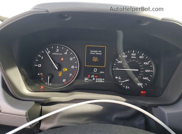 JF2GUABC6SH277581 2025 SUBARU CROSSTREK Silver Instrument cluster view