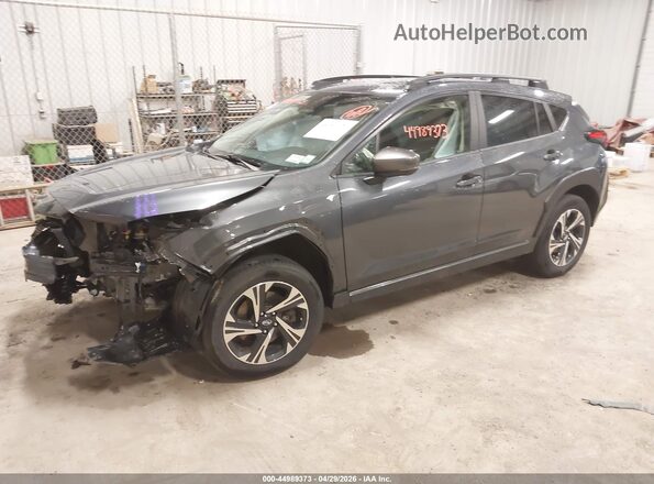 JF2GUADC1RH368751 2024 SUBARU CROSSTREK Gray წინა მარცხენა ხედი სამი მეოთხედიდან