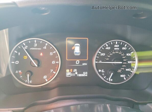 JF2GUADC3RH375684 2024 SUBARU CROSSTREK Синий Вид щитка приборов
