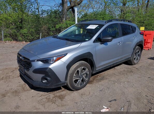 JF2GUADC3RH897974 2024 SUBARU CROSSTREK Silver წინა მარცხენა ხედი სამი მეოთხედიდან