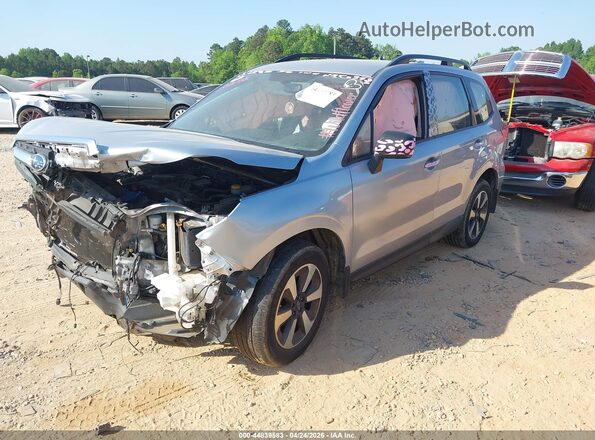 JF2SJABC1HH534156 2017 SUBARU FORESTER 2.5 Silver Առջևի ձախ երեք քառորդ տեսարան