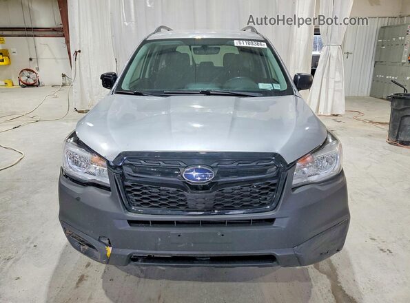 JF2SJABC1JH560004 2018 SUBARU FORESTER 2.5 Gray Vista frontal