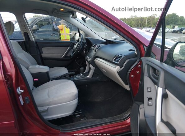 JF2SJABC2GH402392 2016 SUBARU FORESTER 2.5 Red წინა სალონის ხედი