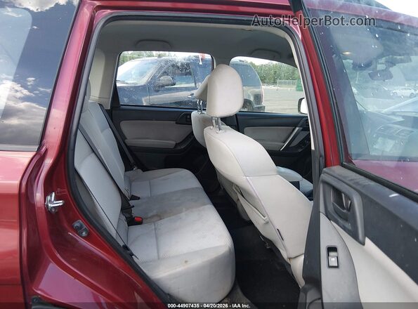 JF2SJABC2GH402392 2016 SUBARU FORESTER 2.5 Red VIN კოდის სტიკერის ხედი