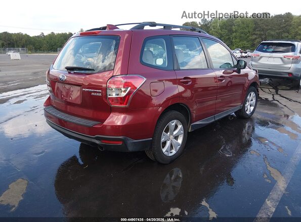 JF2SJABC2GH402392 2016 SUBARU FORESTER 2.5 Red უკანა მარჯვენა