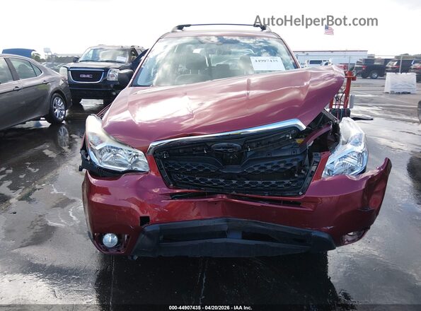 JF2SJABC2GH402392 2016 SUBARU FORESTER 2.5 Red ხელსაწყოთა პანელის ხედი