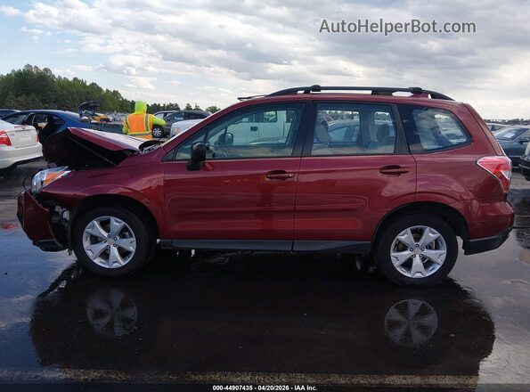 JF2SJABC2GH402392 2016 SUBARU FORESTER 2.5 Red სალონის 360-გრადუსიანი ხედი