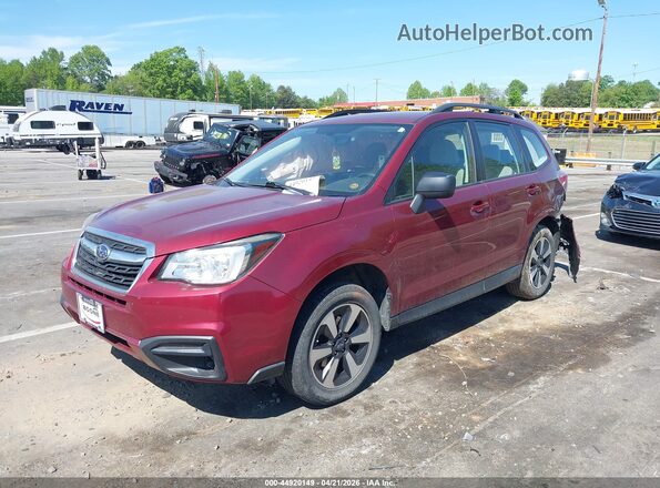 JF2SJABC2HH524140 2017 SUBARU FORESTER 2.5 Red Przód lewy