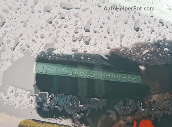 JF2SJABC5HH443827 2017 SUBARU FORESTER 2.5 Silver Панорамний вид салону 360°