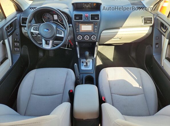 JF2SJABC6HH552295 2017 SUBARU FORESTER 2.5 White Dashboard view