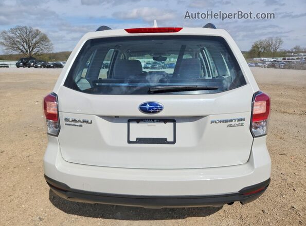 JF2SJABC6HH552295 2017 SUBARU FORESTER 2.5 White Rear view