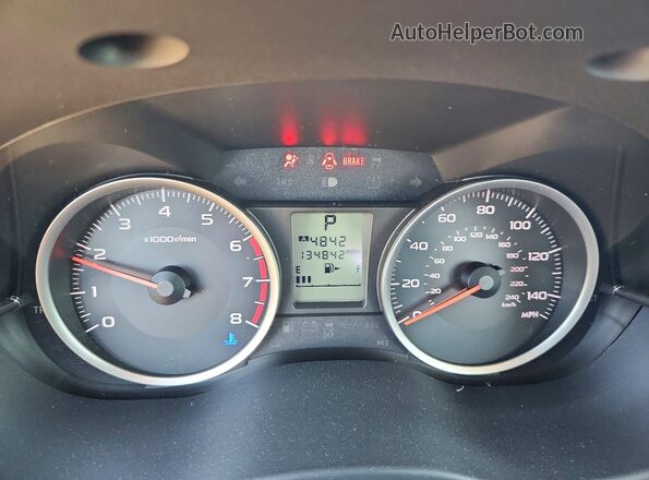 JF2SJABC6HH552295 2017 SUBARU FORESTER 2.5 White Instrument cluster view