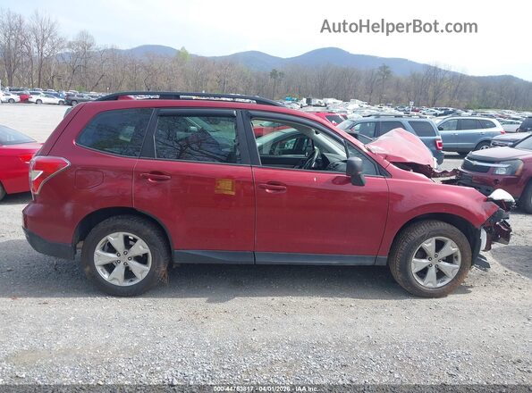 JF2SJABC7GH500544 2016 SUBARU FORESTER 2.5 Red Rear interior view