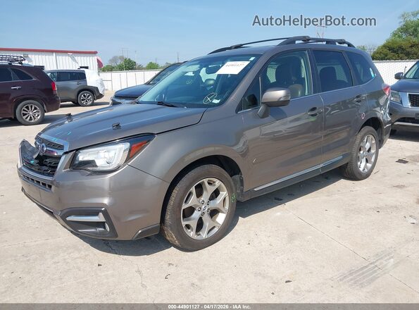 JF2SJAWC0JH514836 2018 SUBARU FORESTER 2.5I TO Gray Առջևի ձախ երեք քառորդ տեսարան