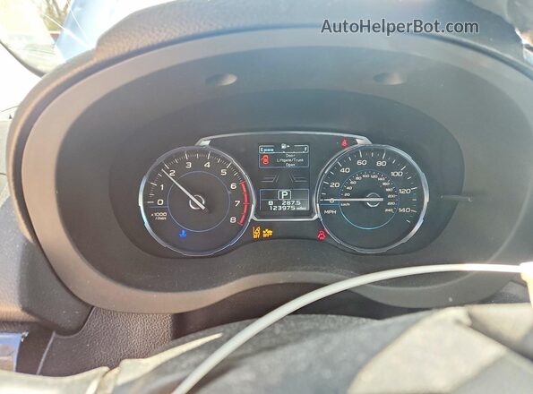 JF2SJAWC2HH427613 2017 SUBARU FORESTER 2.5I TO Silver ხელსაწყოთა პანელის ხედი