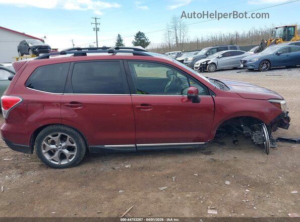 JF2SJAWC3HH587385 2017 SUBARU FORESTER 2.5I TO Red Vista interior trasera