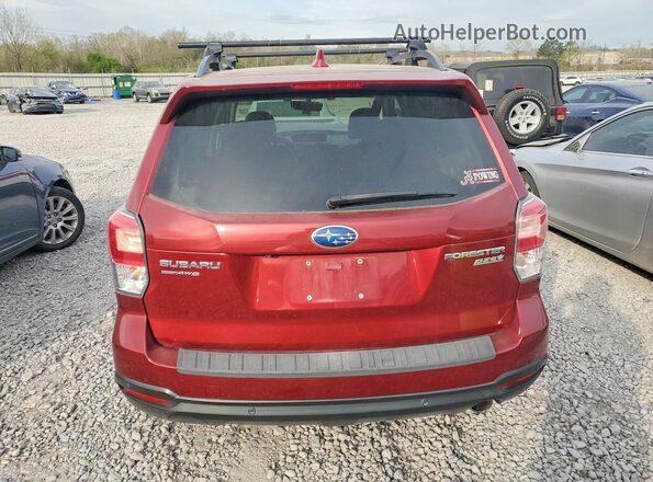 JF2SJAWC5HH449749 2017 SUBARU FORESTER 2.5I TO Burgundy უკანა ხედი