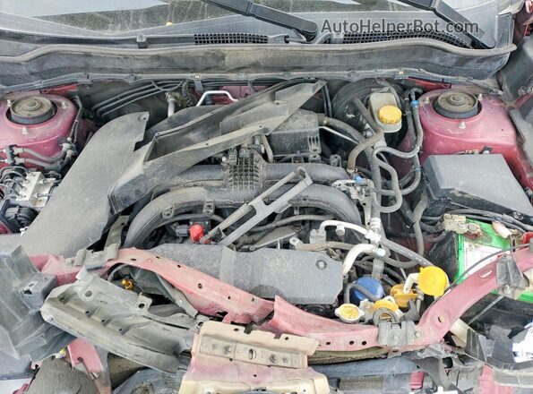 JF2SJAWC5HH449749 2017 SUBARU FORESTER 2.5I TO Burgundy ძრავის განყოფილების ხედი