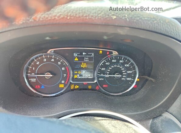 JF2SJAWCXHH535185 2017 SUBARU FORESTER 2.5I TO Gray Instrument cluster view