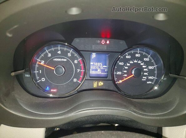 JF2SJAXC0GH517842 2016 SUBARU FORESTER 2.5I TO Maroon ხელსაწყოთა პანელის ხედი