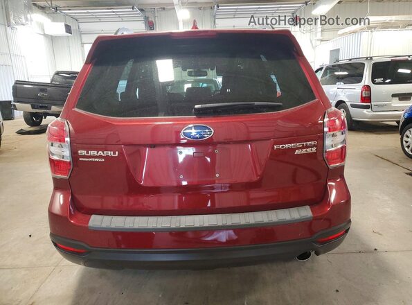 JF2SJAXC0GH517842 2016 SUBARU FORESTER 2.5I TO Maroon უკანა ხედი