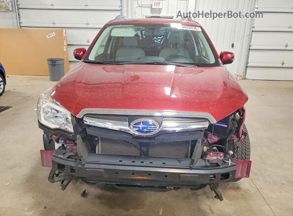 JF2SJAXC0GH517842 2016 SUBARU FORESTER 2.5I TO Maroon წინა ხედი