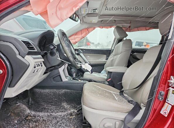 JF2SJAXC1GH509037 2016 SUBARU FORESTER 2.5I TO Maroon Vista interior delantera