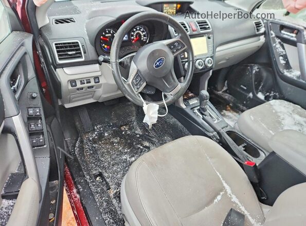 JF2SJAXC1GH509037 2016 SUBARU FORESTER 2.5I TO Maroon Vista del salpicadero