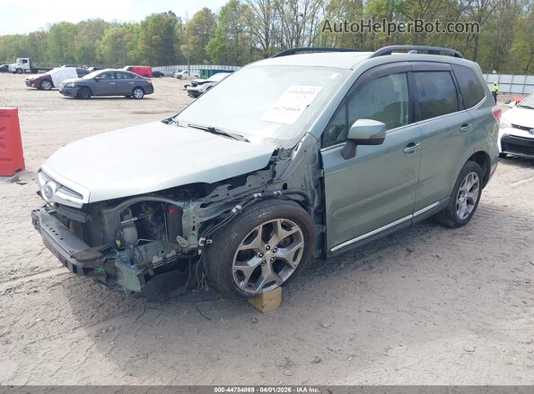 JF2SJAXC7GH404308 2016 SUBARU FORESTER 2.5I TO Green წინა მარცხენა ხედი სამი მეოთხედიდან
