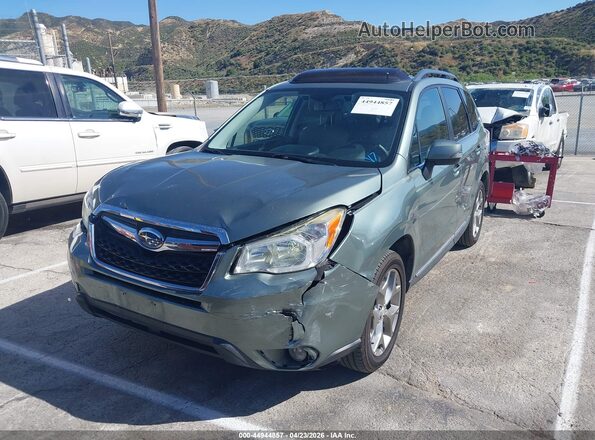 JF2SJAXC8GH544061 2016 SUBARU FORESTER 2.5I TO Green წინა მარცხენა ხედი სამი მეოთხედიდან