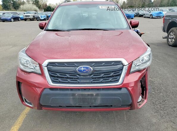 JF2SJGEC7JH477790 2018 SUBARU FORESTER2. Red Front view