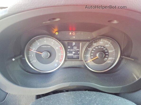 JF2SJGEC7JH477790 2018 SUBARU FORESTER2. Red Instrument cluster view