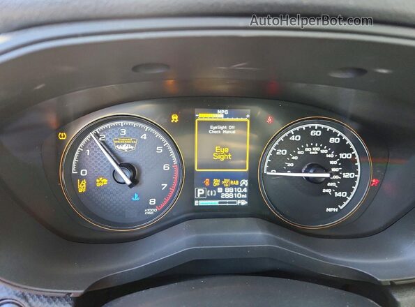 JF2SKAMC1PH526020 2023 SUBARU FORESTER Black Widok zestawu wskaźników