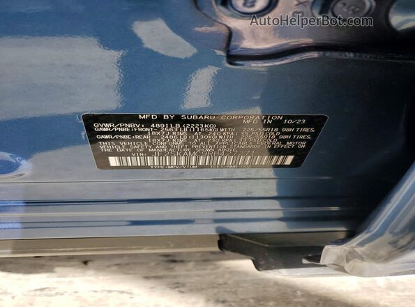 JF2SKAMC9RH427271 2024 SUBARU FORESTER Blue Вид підкапотного простору