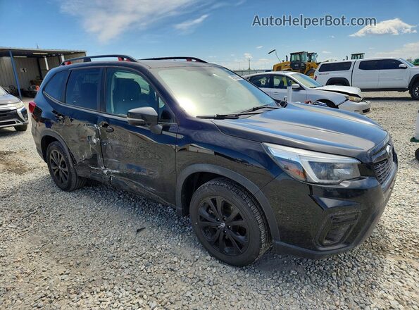 JF2SKARC2MH472991 2021 SUBARU FORESTER Black Front right