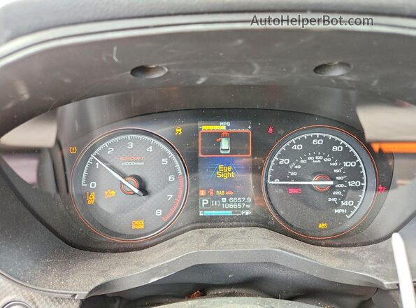 JF2SKARC2MH472991 2021 SUBARU FORESTER Black Instrument cluster view