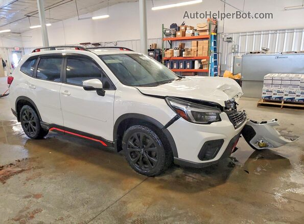 JF2SKARC8MH536385 2021 SUBARU FORESTER White Przód prawy