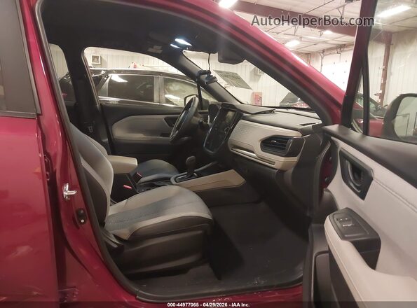 JF2SLDBC3SH546778 2025 SUBARU FORESTER Red წინა სალონის ხედი