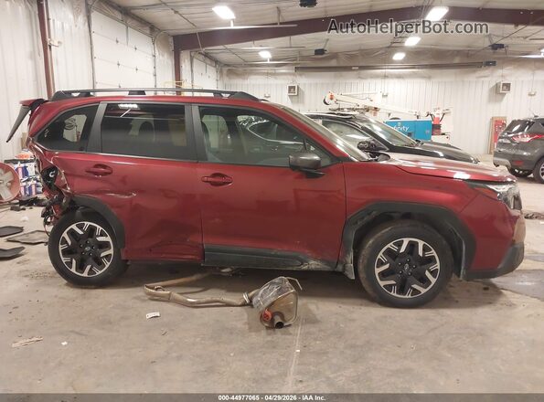 JF2SLDBC3SH546778 2025 SUBARU FORESTER Red უკანა სალონის ხედი